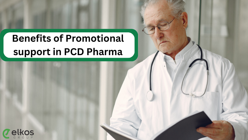 What are the importance and benefits of promotional support in PCD pharma franchise business